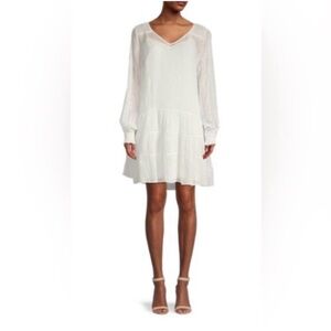 All Saints: Abelie Verity Dress chalk white size: M
